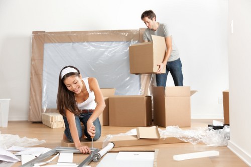 Professional local moving support with boxes and furniture