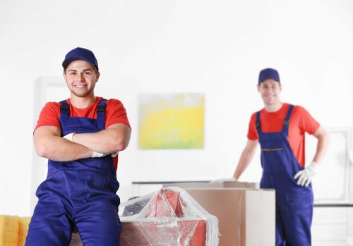 Removal van and packed boxes for Littleilford moving service