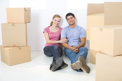 Packing boxes ready for a small removal in Littleilford