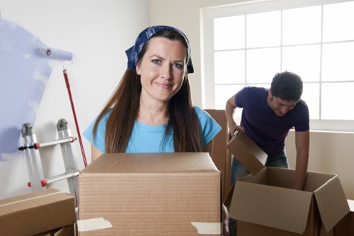 Organized packing materials used by packing services in Littleilford