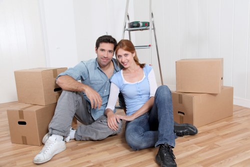 Moving van loading for a flat removal in Littleilford