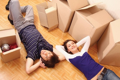 Organized storage unit with labeled boxes in Littleilford