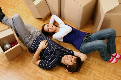 Newly settled flat interior after a move in Littleilford