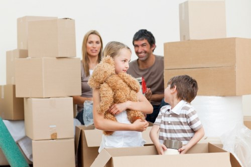 Packed household items stored safely in Littleilford